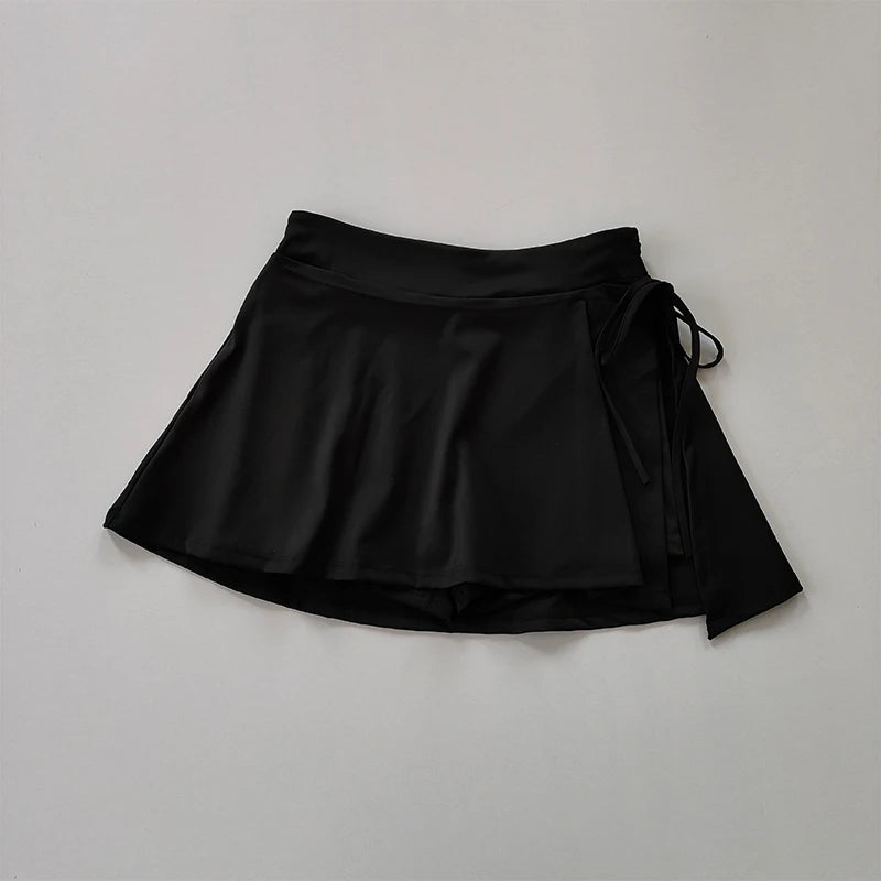 LuxeFlow Wrap-Style Active Skort
