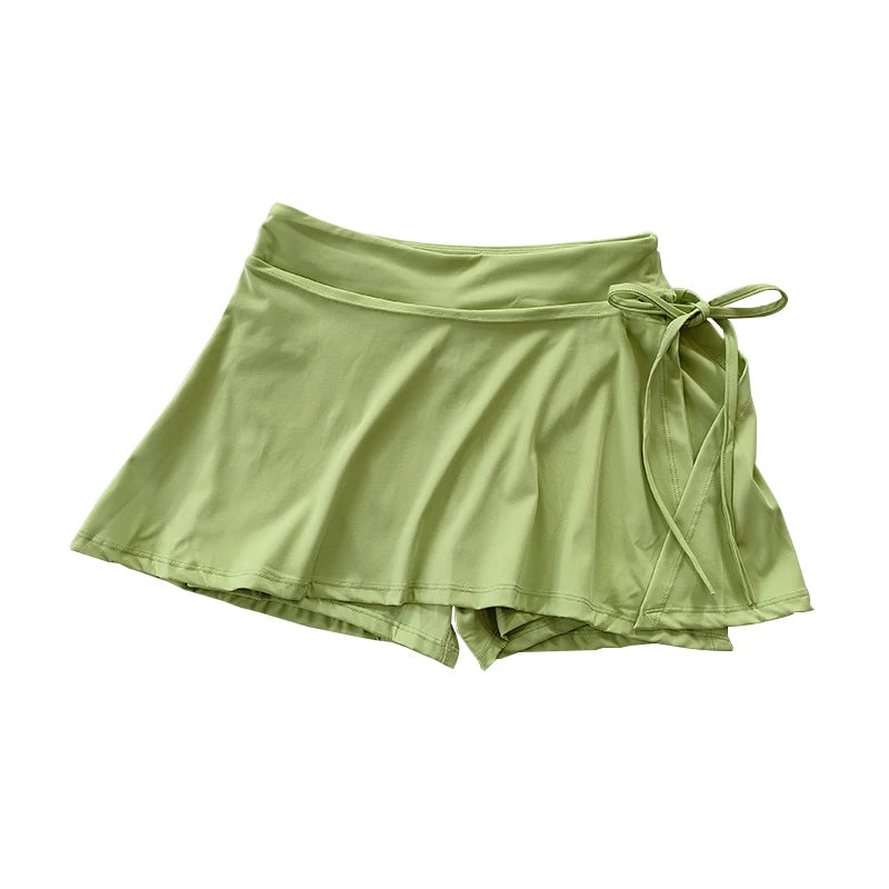 LuxeFlow Wrap-Style Active Skort